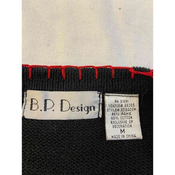 No Design #31691 M Christmas Sweater Bling Sequins Pearl Sleigh Snowflakes - Picture 5 of 9